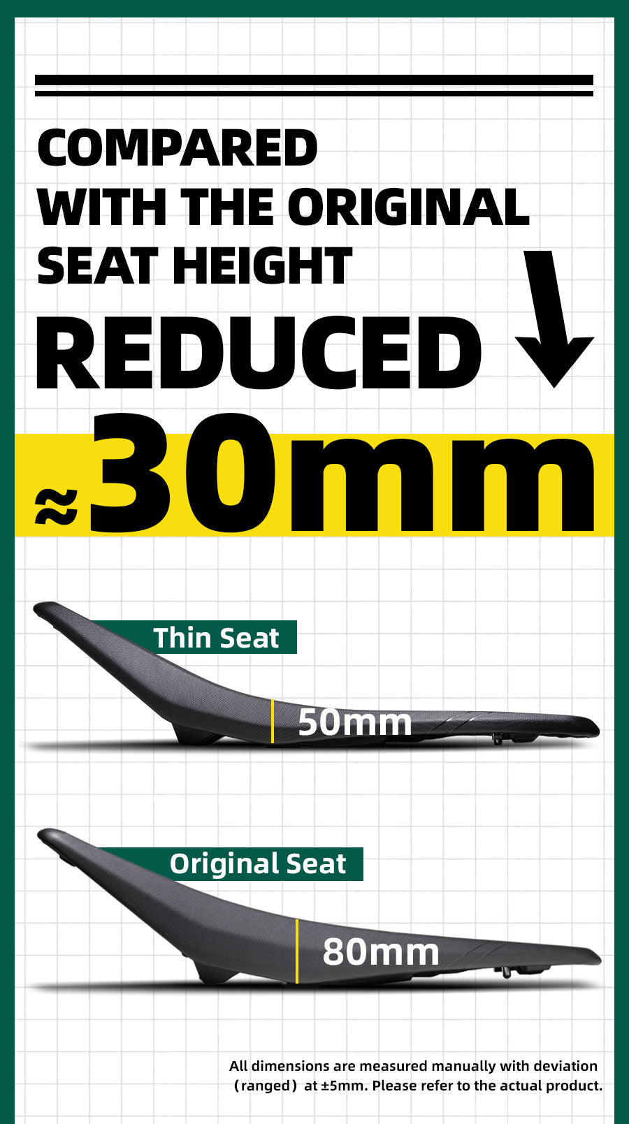 lowered seat
