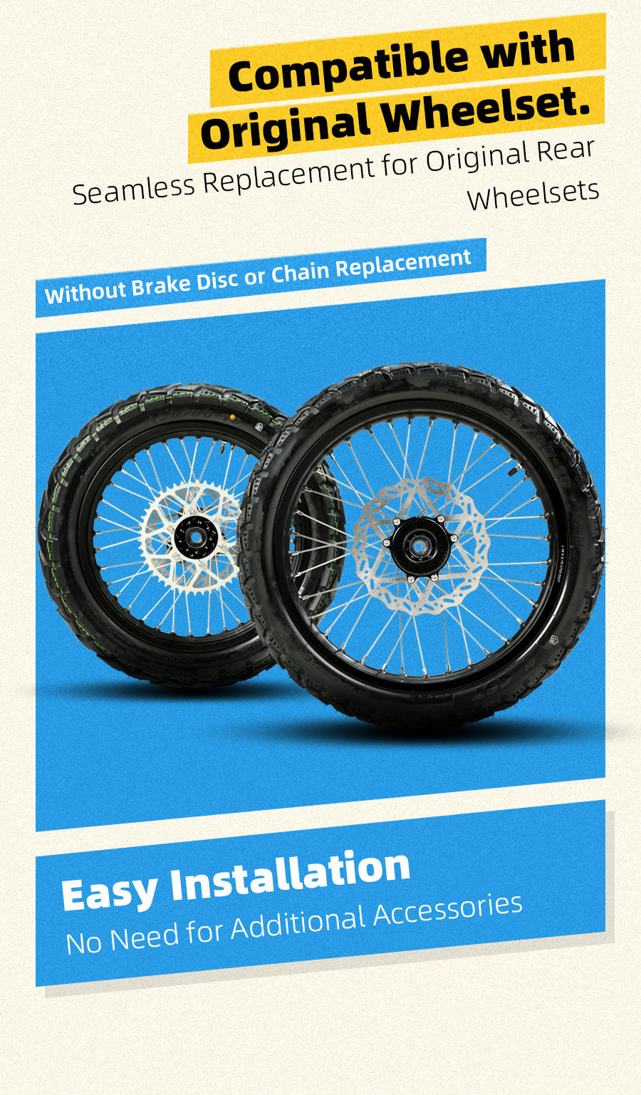 Ultra Bee All-terrain Wheel Set.