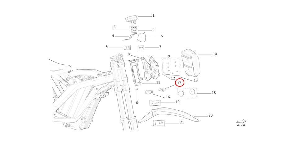 Light Bee L1e Version Speedometer and Headlight