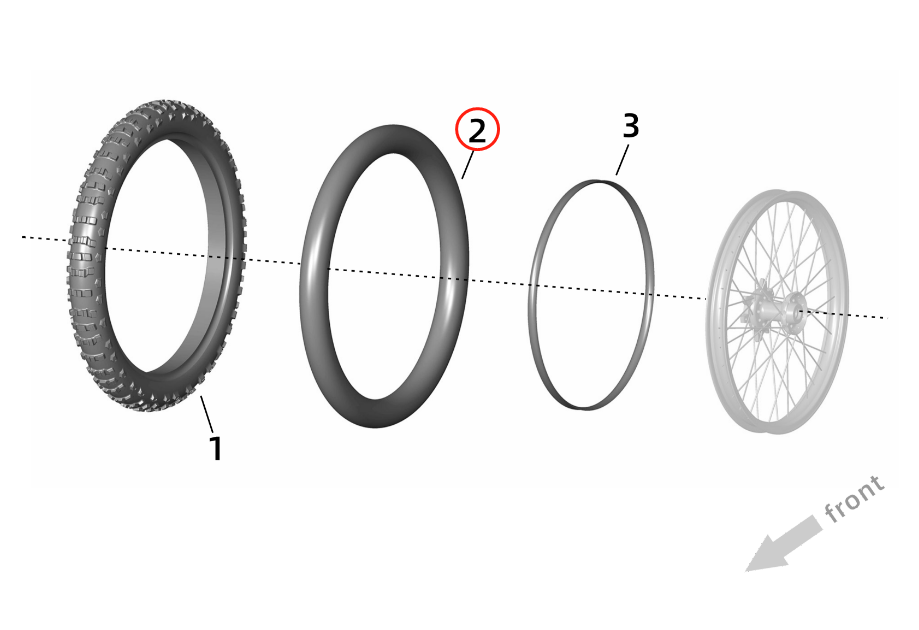ultra bee Inner Tyre 80/100-19