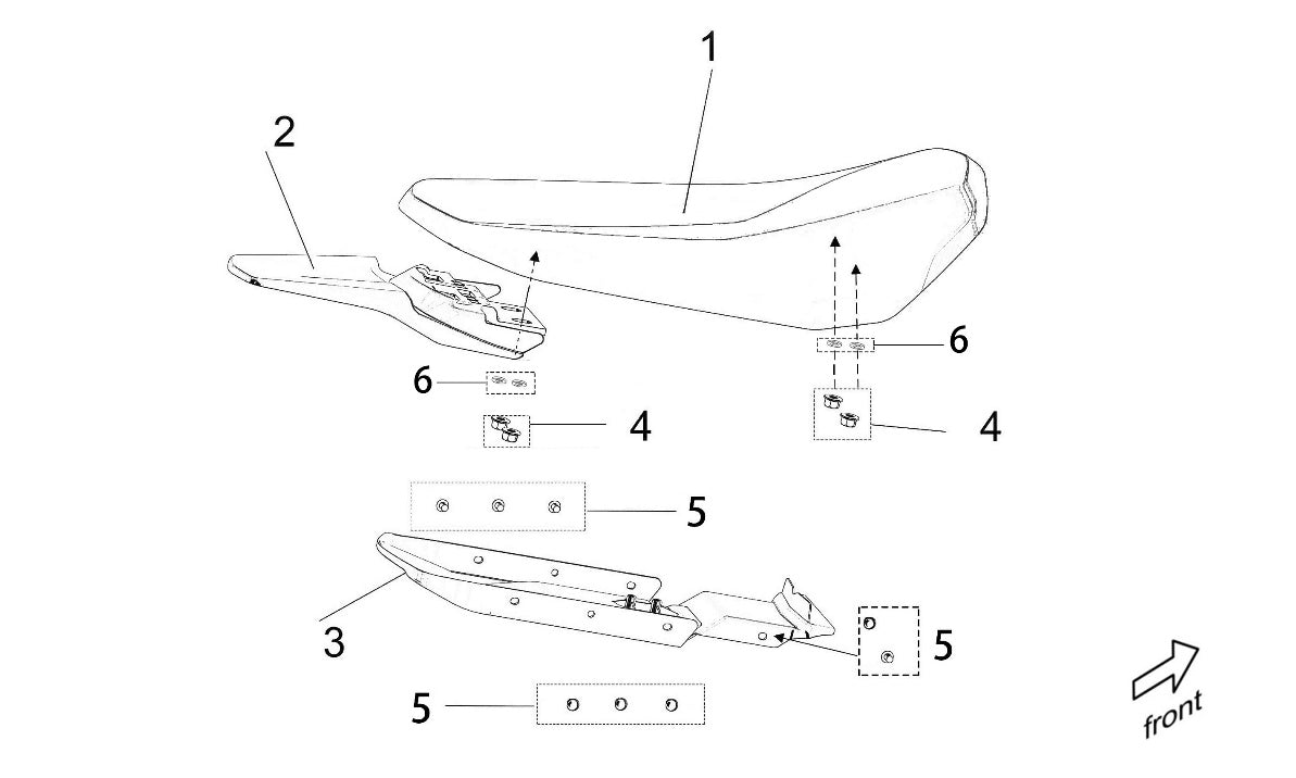Rear Fender Inner Plate (Plastic) for light bee