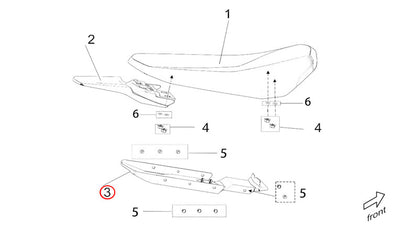 Light Bee X version OFF ROAD RIDERS SEAT & SURROUND PLASTICS